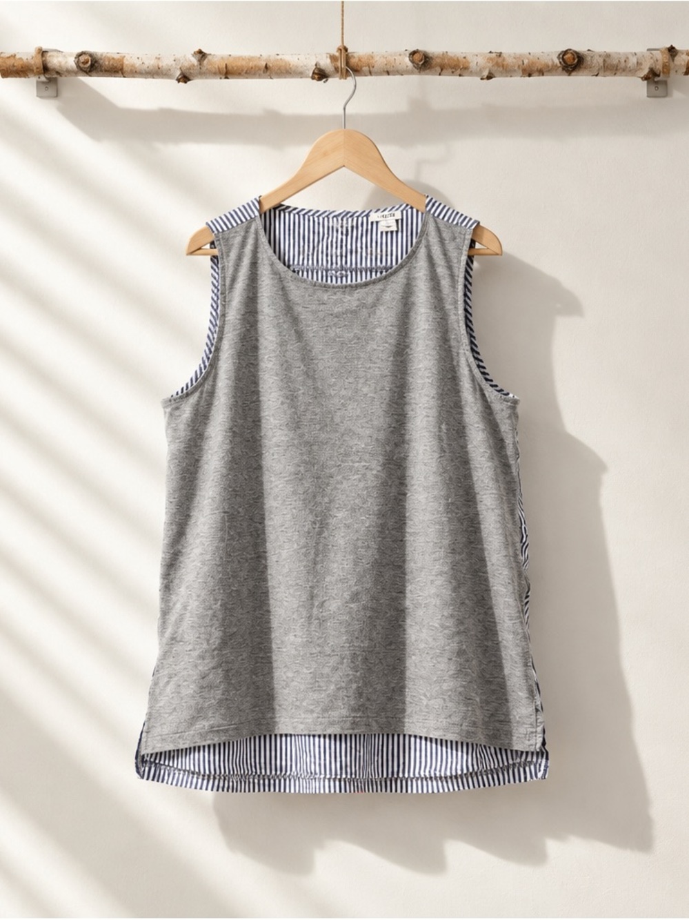 J.Crew Sleeveless Grey | Striped Top - Women's